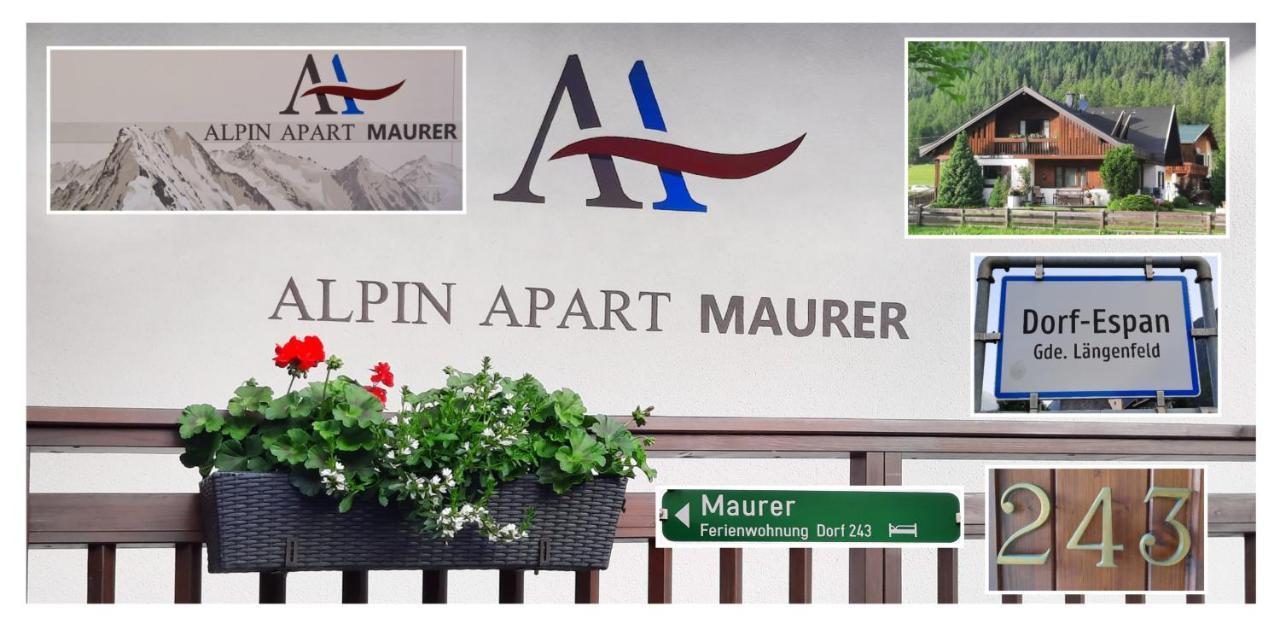 Alpin Apart Maurer Ленгенфельд Екстер'єр фото